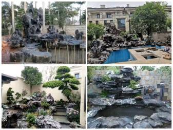 晚霞紅刻字石泰山石招牌石太湖石庭院景觀石假山魚池圍邊石